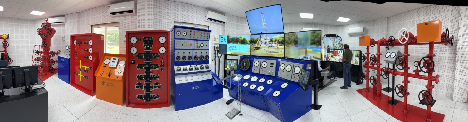Photo of drilling simulator equipment